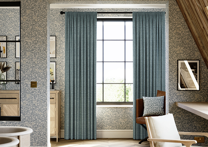 Jakarta, Cerulean - Made to Measure Curtains - Image 3